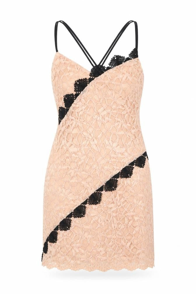 Topshop Womens Beige Polyester Bodycon Size 8 Round Neck Zip