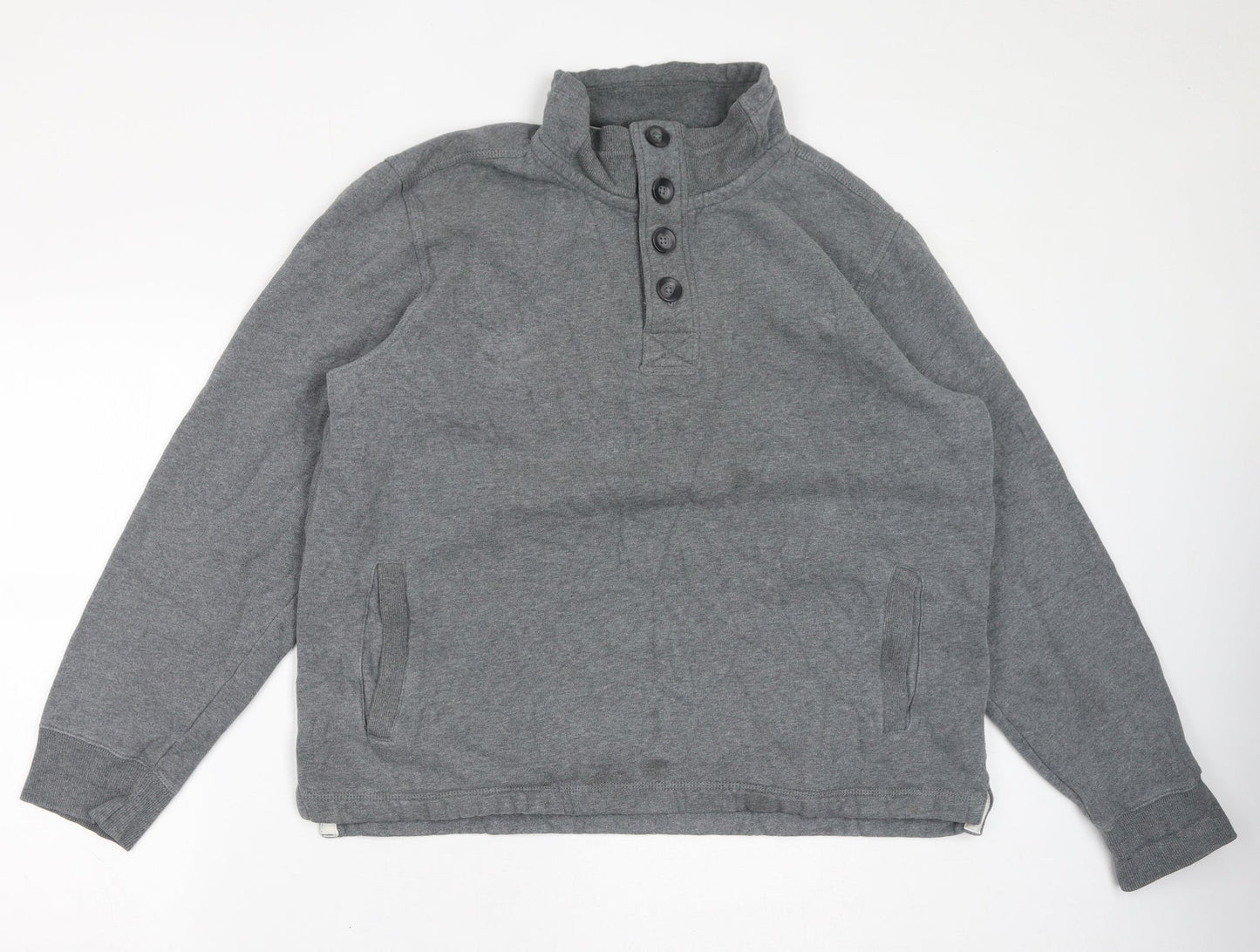 NEXT Mens Grey Cotton Pullover Sweatshirt Size 2XL