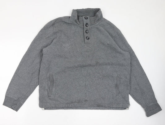NEXT Mens Grey Cotton Pullover Sweatshirt Size 2XL