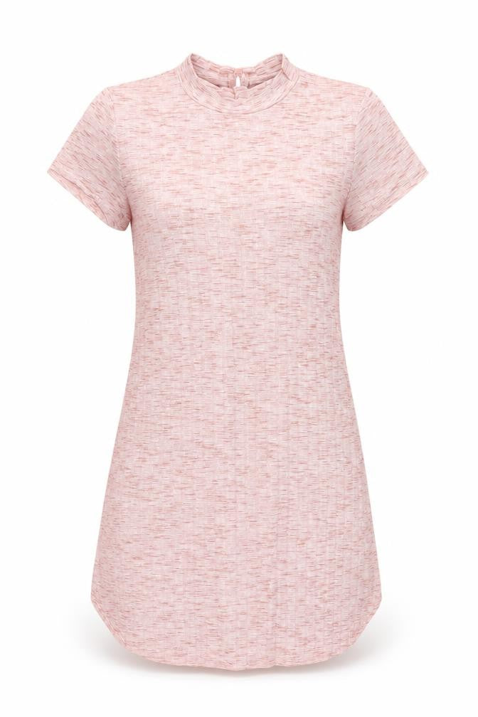 Charlotte Russe Womens Pink Polyester Mini Size XS Mock Neck Pullover