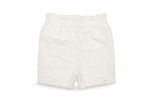 Marks & Spencer Girls Beige Cotton Cropped Trousers Size 18-24 Months Pullover - Embroidered
