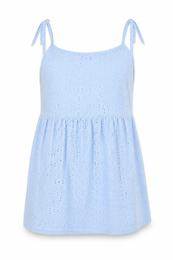Yours Womens Blue Polyester Tunic Tank Size 16 Square Neck - Embroidered