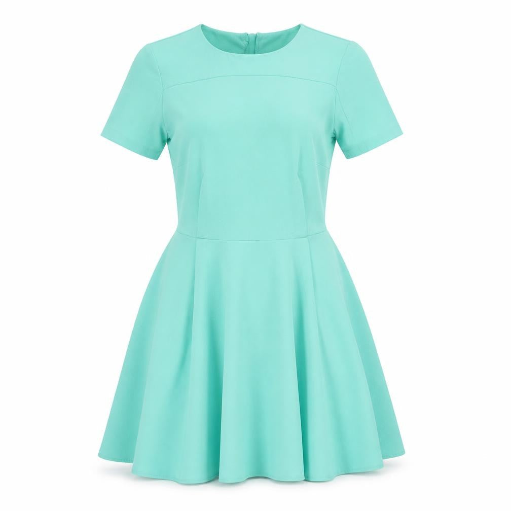 ASOS Womens Green Polyester Fit & Flare Size 8 Round Neck Pullover