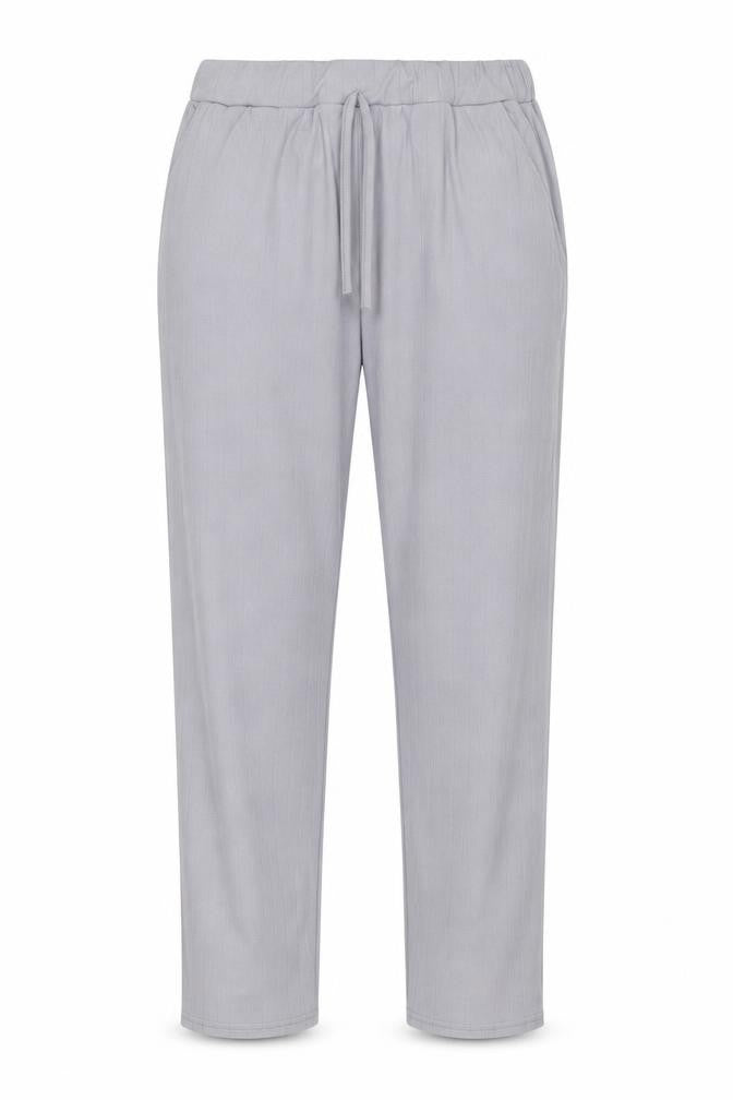Misspap Womens Grey Polyester Trousers Size M L25 in Regular Drawstring