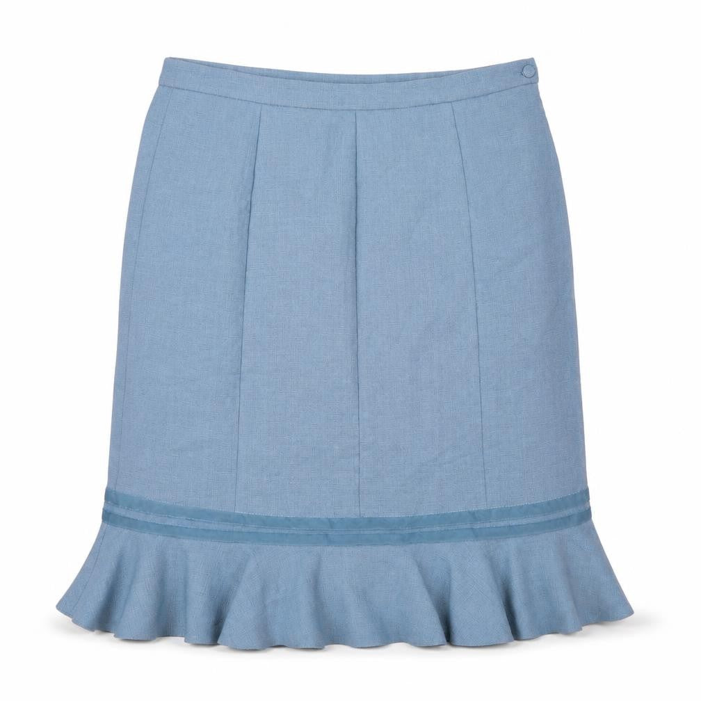 Klass Womens Blue Polyester Straight & Pencil Skirt Size 16 Zip