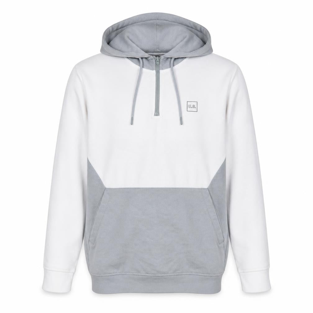 U.S Mens Grey Cotton Pullover Hoodie Size XS