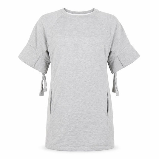 Next Womens Green Cotton T-Shirt Dress Size 12 Round Neck Pullover