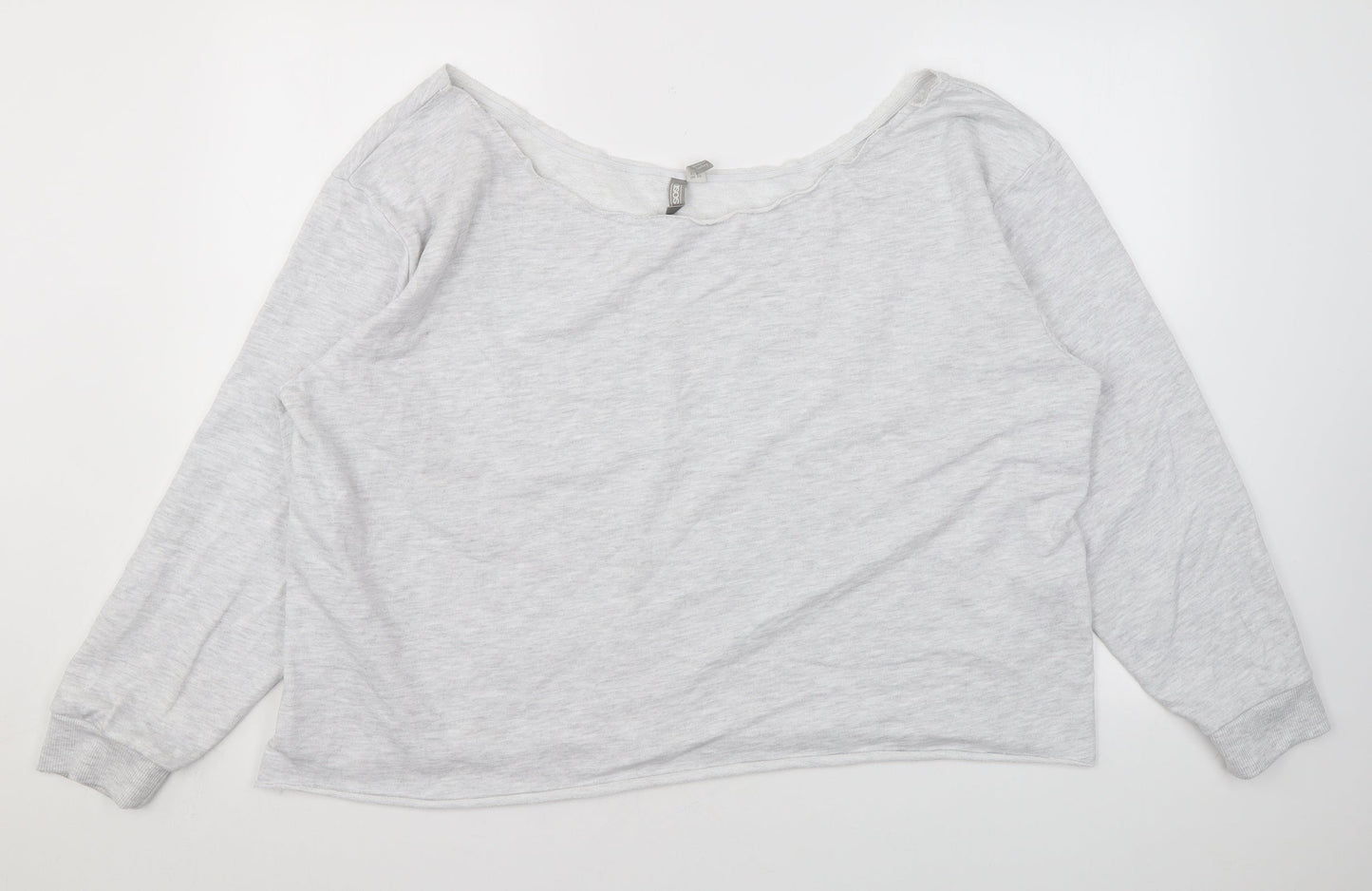 ASOS Womens Grey Polyester Pullover Sweatshirt Size 20 Pullover