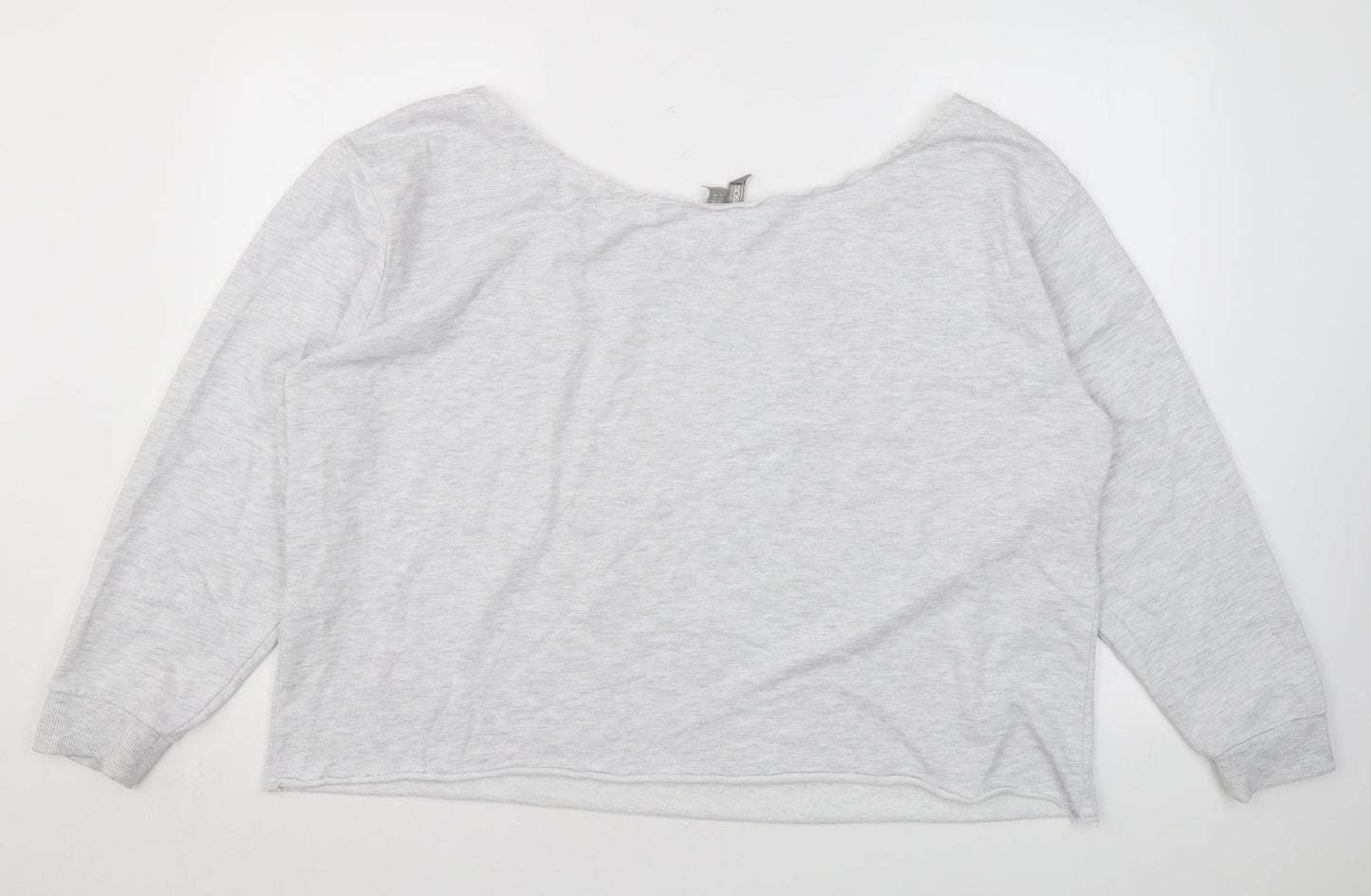 ASOS Womens Grey Polyester Pullover Sweatshirt Size 20 Pullover