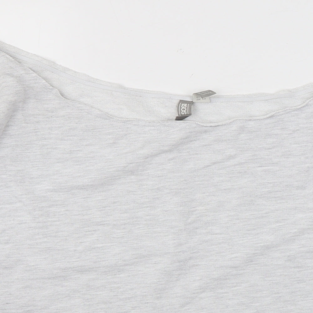 ASOS Womens Grey Polyester Pullover Sweatshirt Size 20 Pullover