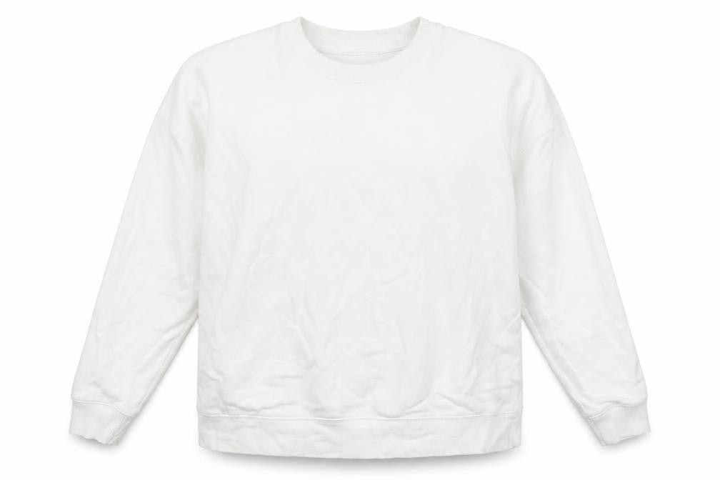 Miss Selfridge Womens White Cotton Pullover Sweatshirt Size L Pullover