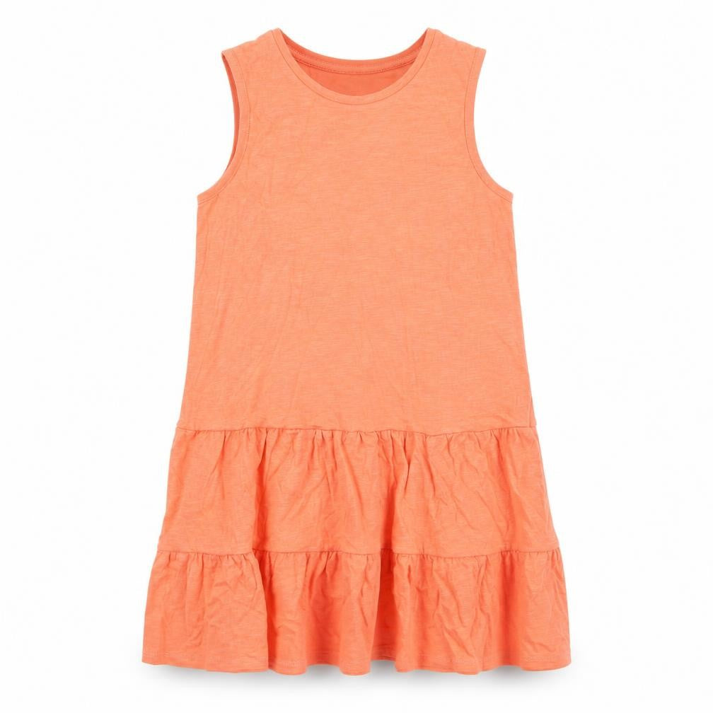 Marks & Spencer Girls Orange Cotton A-Line Size 10-11 Years Round Neck Pullover