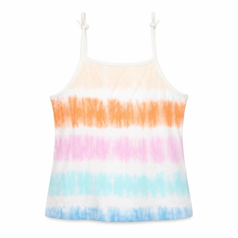 Marks & Spencer Girls Multicoloured Geometric Cotton Basic Tank Size 3-4 Years Square Neck Pullover