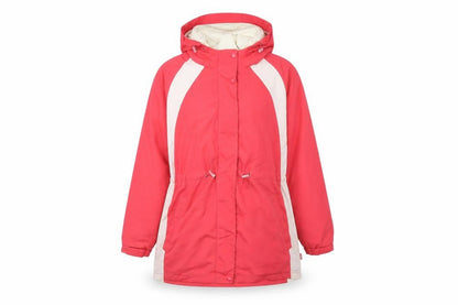 Bonmarché Womens Red Overcoat Coat Size L Zip