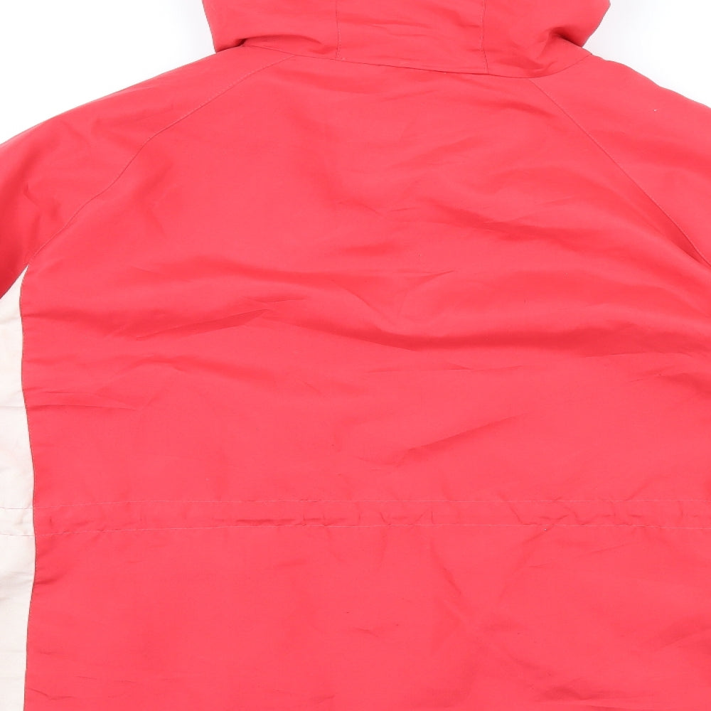 Bonmarché Womens Red Overcoat Coat Size L Zip