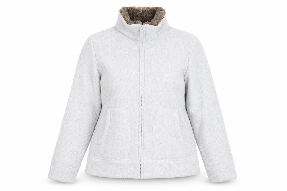 Marks & Spencer Womens Grey Jacket Size 18 Zip - Pockets