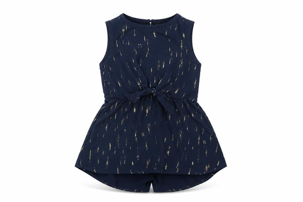 name it Girls Black Geometric Polyester Basic Blouse Size 2 Years Round Neck Button