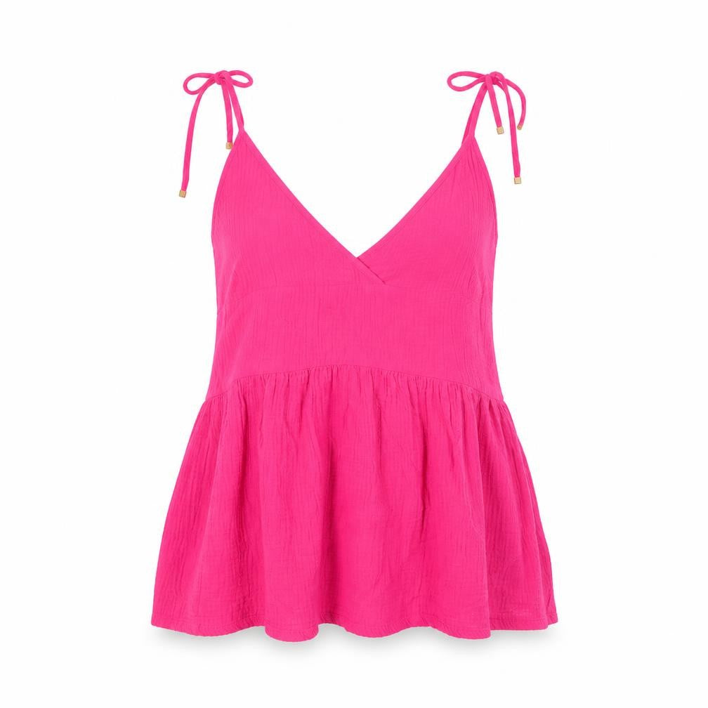 Poetic Gem Womens Pink Cotton Basic Tank Size 12 V-Neck
