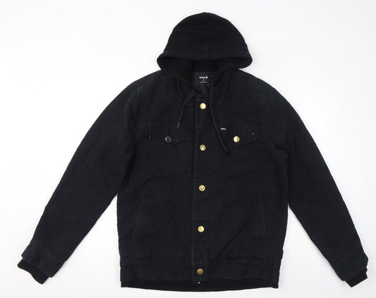 Hurley Mens Black Jacket Size S Zip