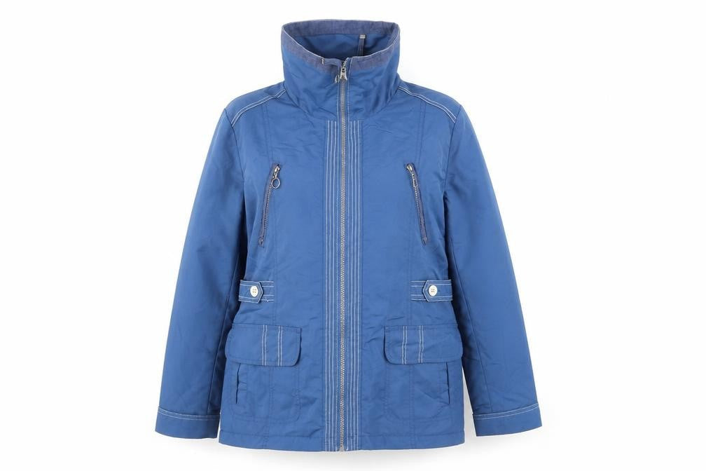 PACO Womens Blue Jacket Size L Zip