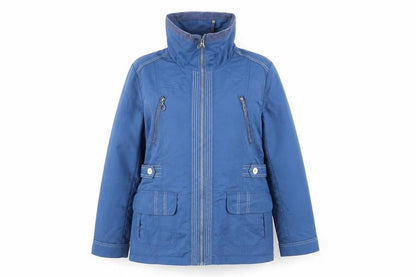 PACO Womens Blue Jacket Size L Zip