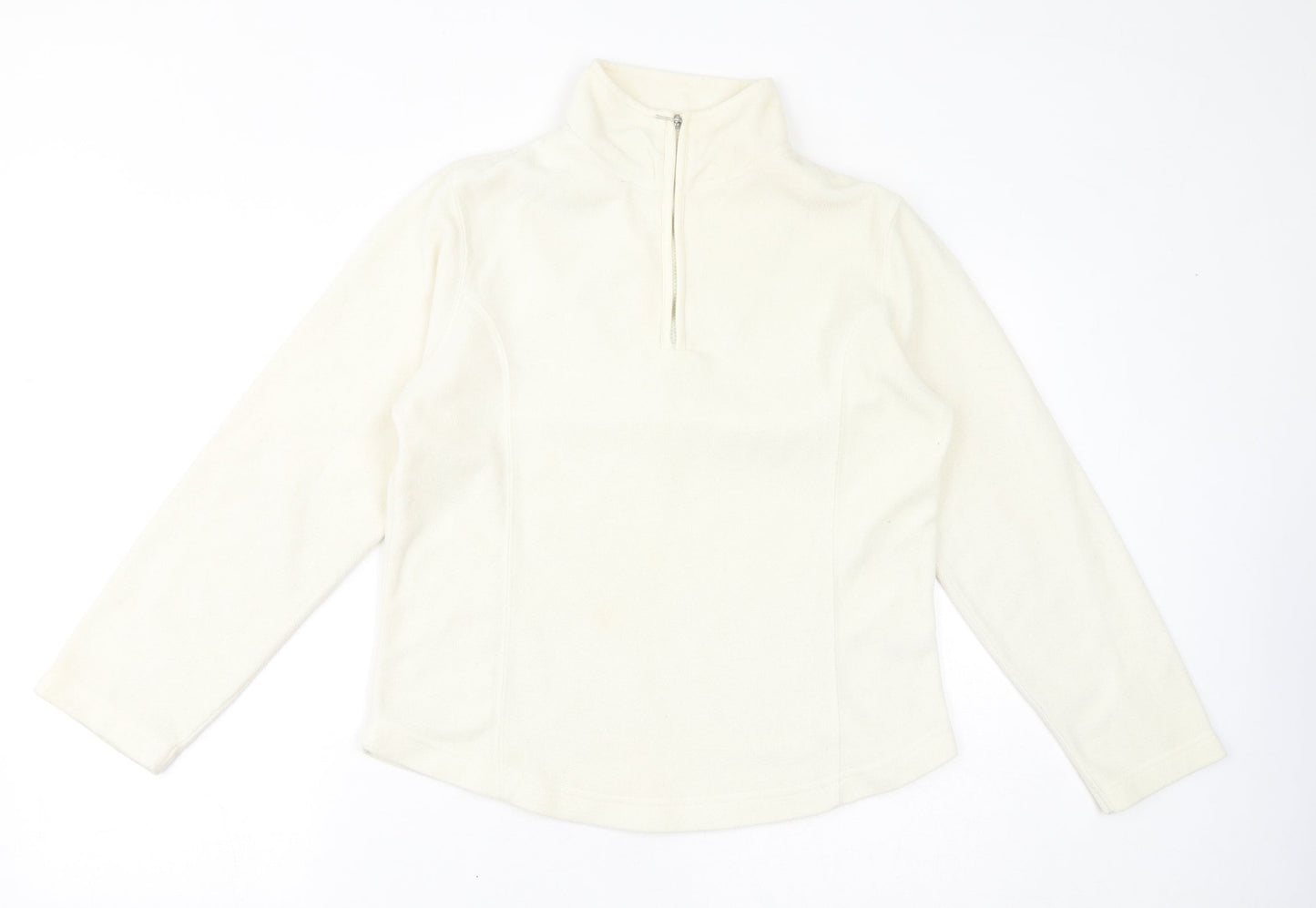 Active Womens Ivory Polyester Pullover Sweatshirt Size 10 Pullover - Size 10-12
