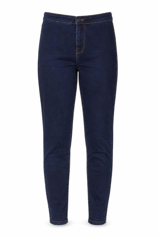 Denim & Co. Womens Blue Cotton Skinny Jeans Size 6 L28 in Regular Zip - Pockets