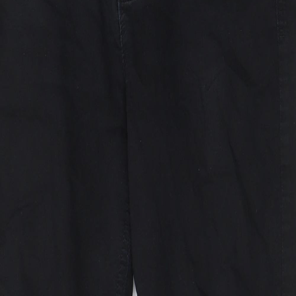Marks and Spencer Womens Black Cotton Skinny Jeans Size 28 in L27 in Regular Zip - Pockets