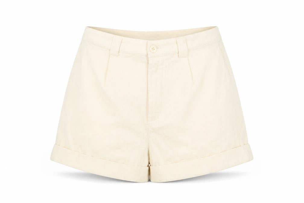 Nasty Gal Womens Beige Polyester Basic Shorts Size 6 L4 in Regular Zip - Pockets