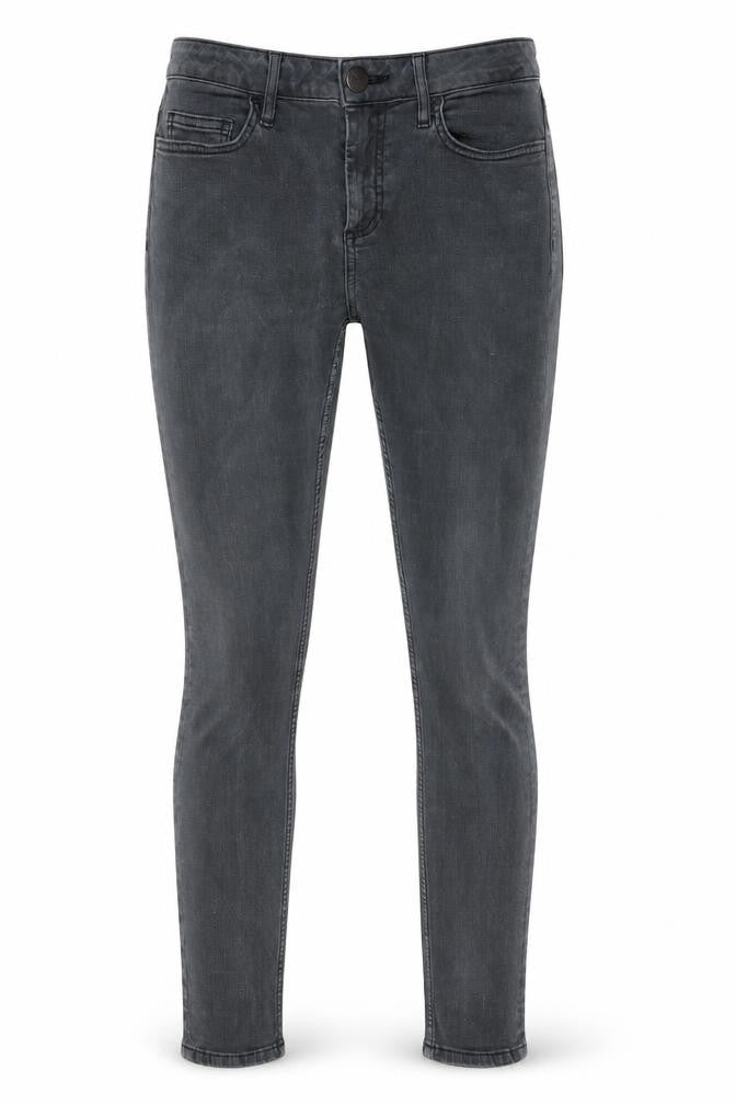 Topshop Womens Grey Cotton Skinny Jeans Size 28 in L32 in Regular Zip - Pockets