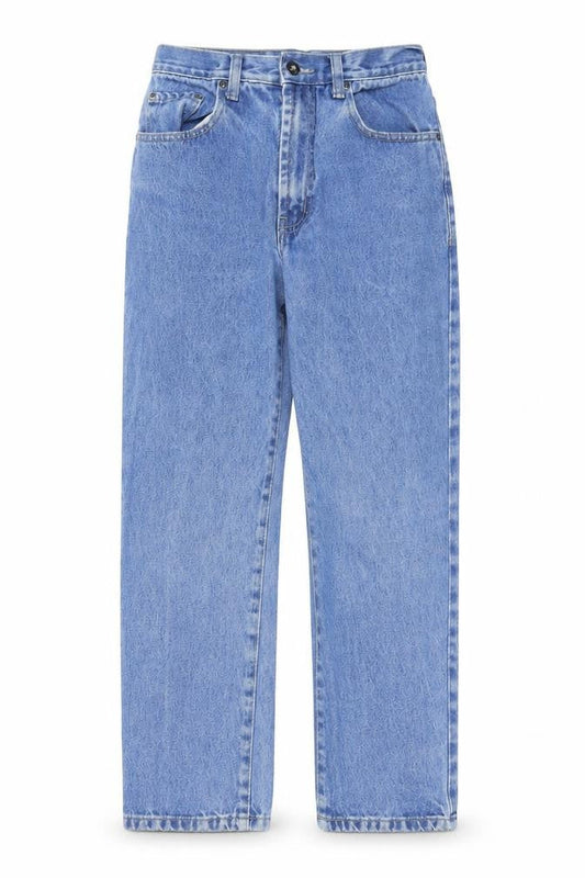 Blue Circle Womens Blue Cotton Straight Jeans Size 28 in L28 in Regular Zip - Pockets