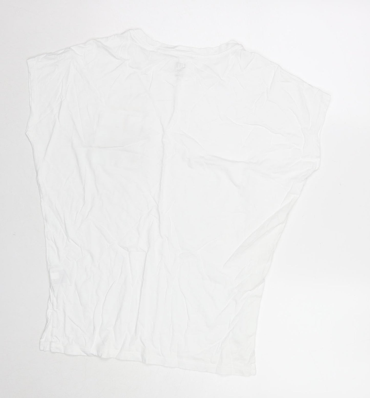 Uniqlo Womens White Cotton Basic T-Shirt Size XS Round Neck - Disney Lion King