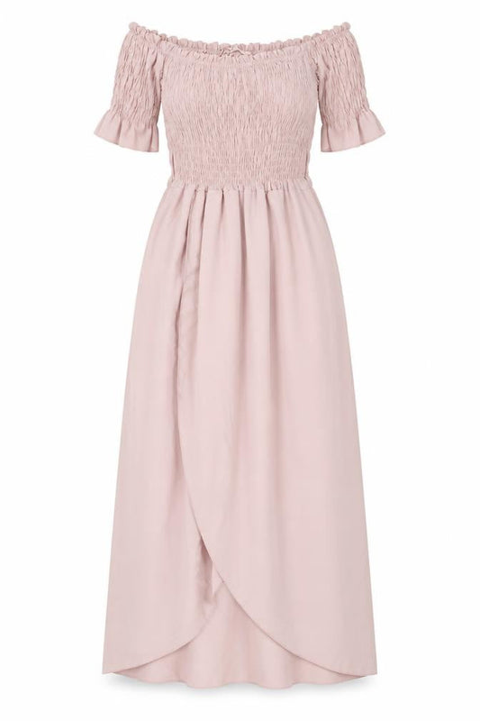 Made in Italy Womens Pink Polyester Maxi Size 18 Off the Shoulder Pullover