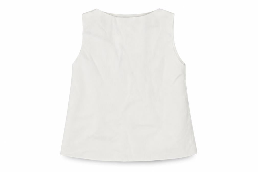 Zara Womens White Viscose Basic Tank Size M Round Neck