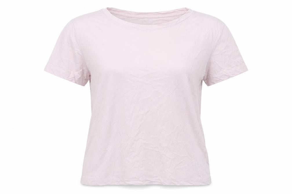 H&M Womens Pink Cotton Basic T-Shirt Size S Round Neck