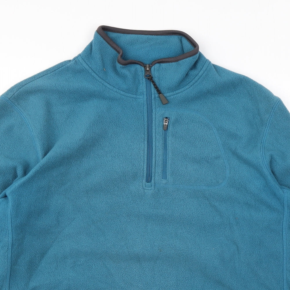 Marks and Spencer Mens Blue Polyester Pullover Sweatshirt Size S
