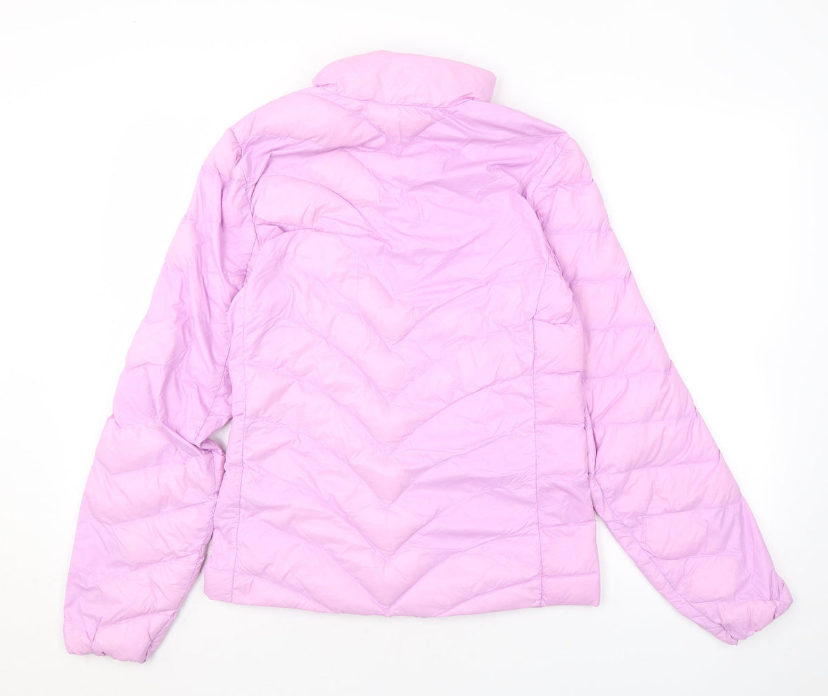 Marks & Spencer Womens Pink Puffer Jacket Coat Size 6 Zip