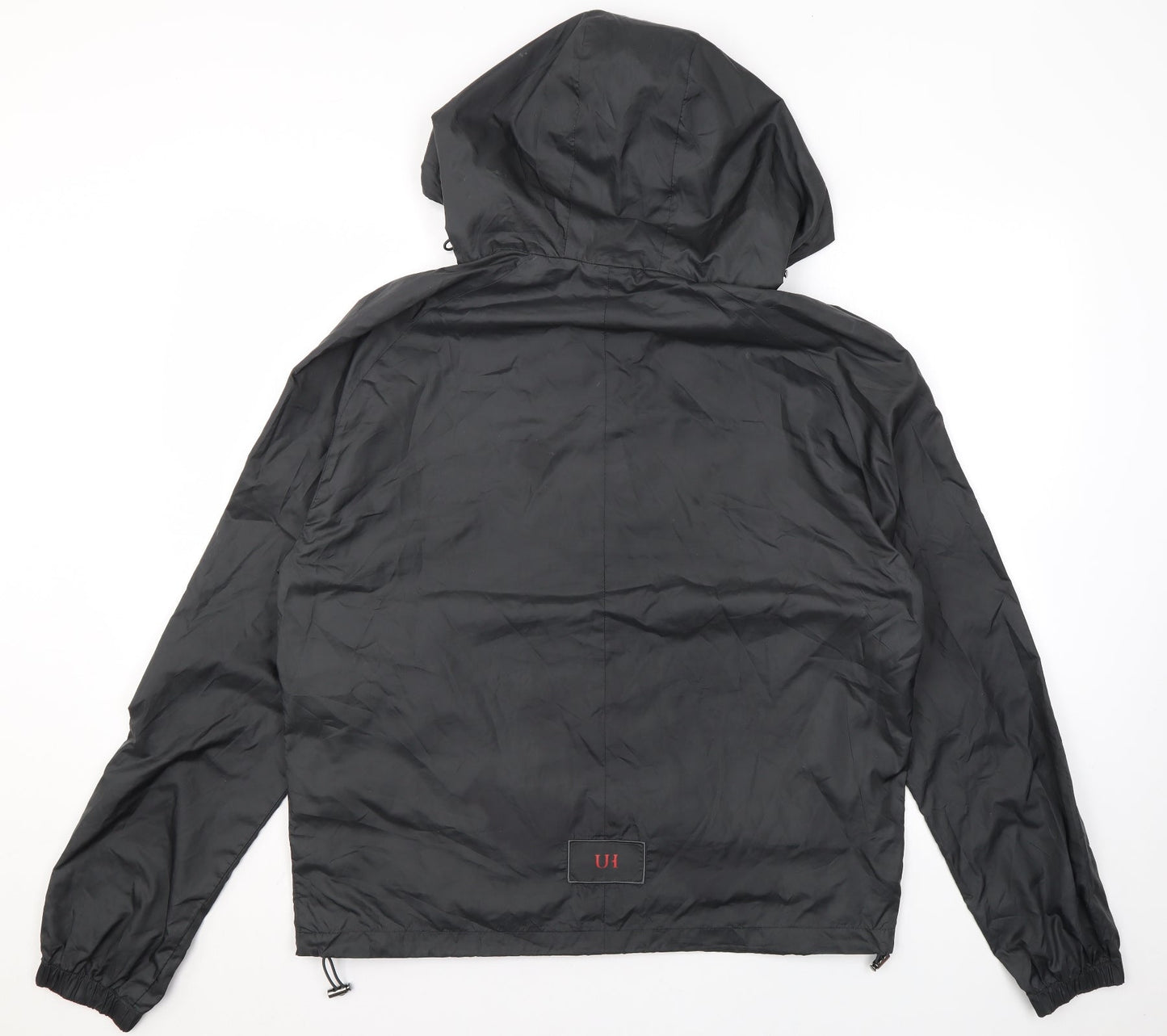 UI Mens Grey Rain Coat Jacket Size S Zip