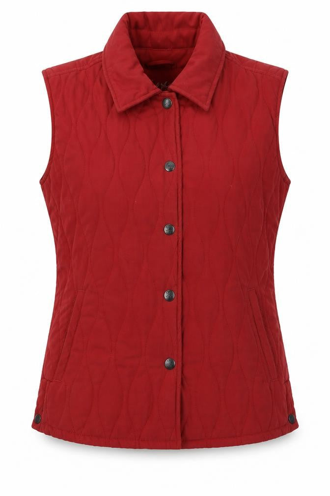Jack Murphy Womens Red Gilet Coat Size 10 Zip