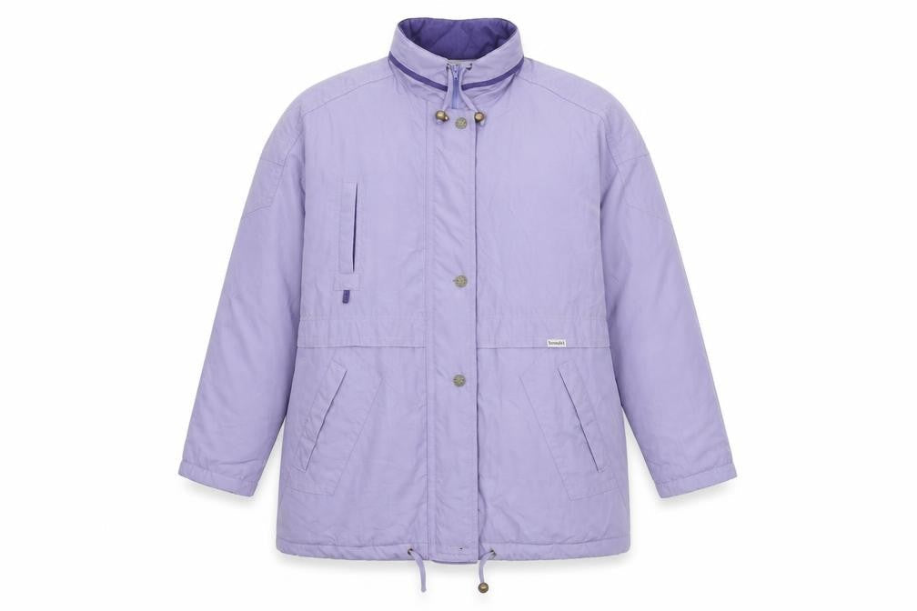 Sympatex Womens Purple Overcoat Coat Size 14 Zip