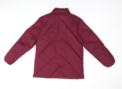 Dannimac Womens Red Puffer Jacket Coat Size S Zip