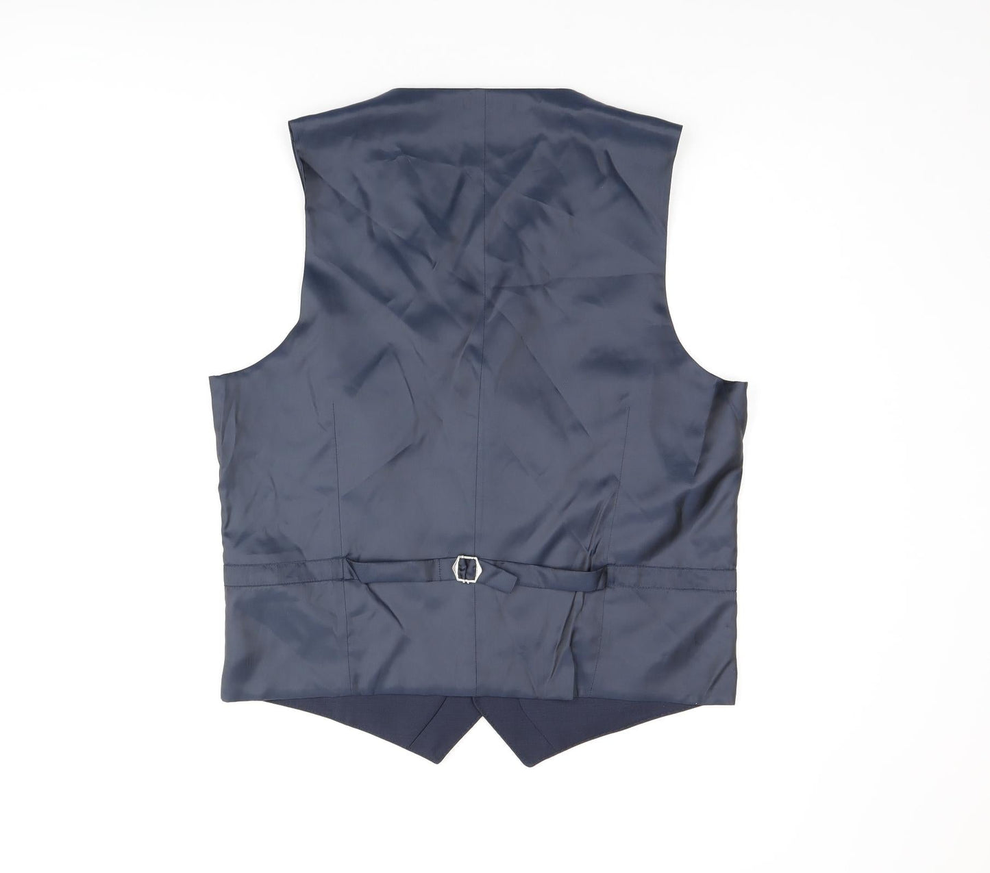 Marks and Spencer Mens Blue Wool Jacket Suit Waistcoat Size 40 Regular