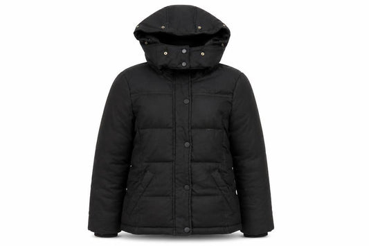 Topshop Womens Black Puffer Jacket Coat Size 6 Zip