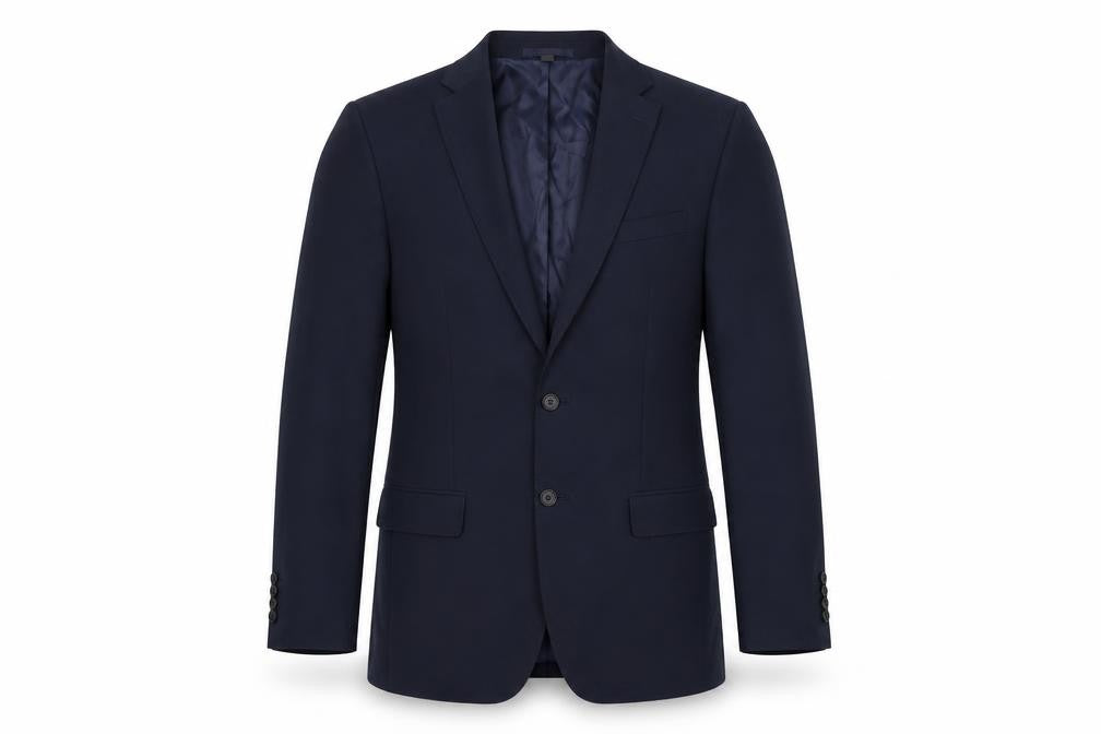 Marks & Spencer Mens Blue Wool Jacket Suit Jacket Size 38 Regular