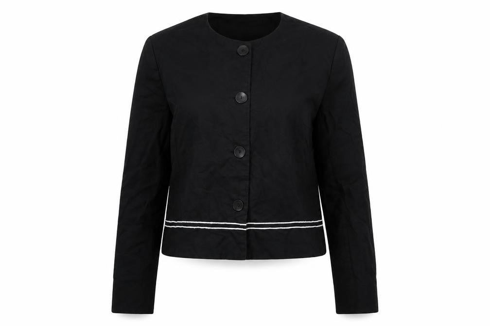 Joella Di Marco Womens Black Jacket Blazer Size M Button