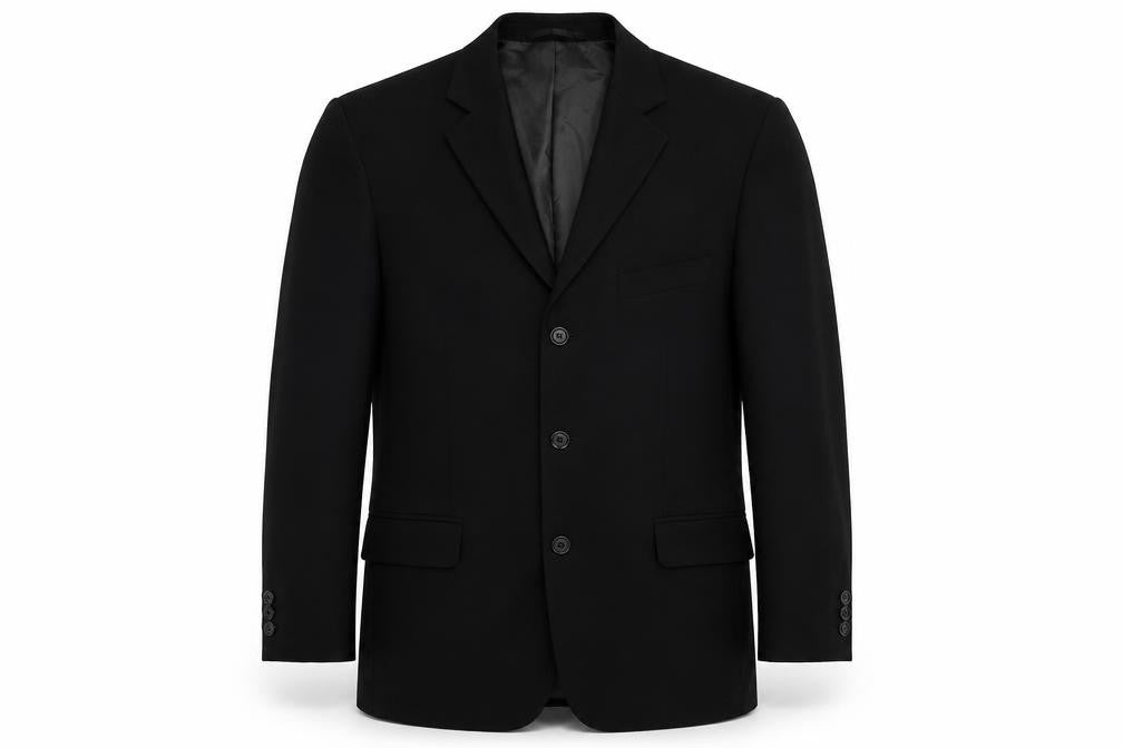 Taylor & Reece Mens Black Wool Jacket Suit Jacket Size 38 Regular