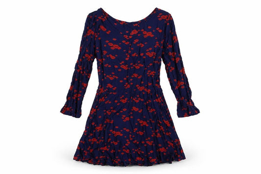 Debenhams Womens Blue Viscose Fit & Flare Size 10 V-Neck Pullover
