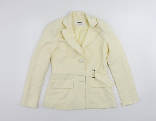 4th+ Reckless Womens Ivory Jacket Blazer Size 6 Button