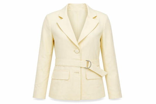 4th & Reckless Womens Ivory Jacket Blazer Size 6 Button