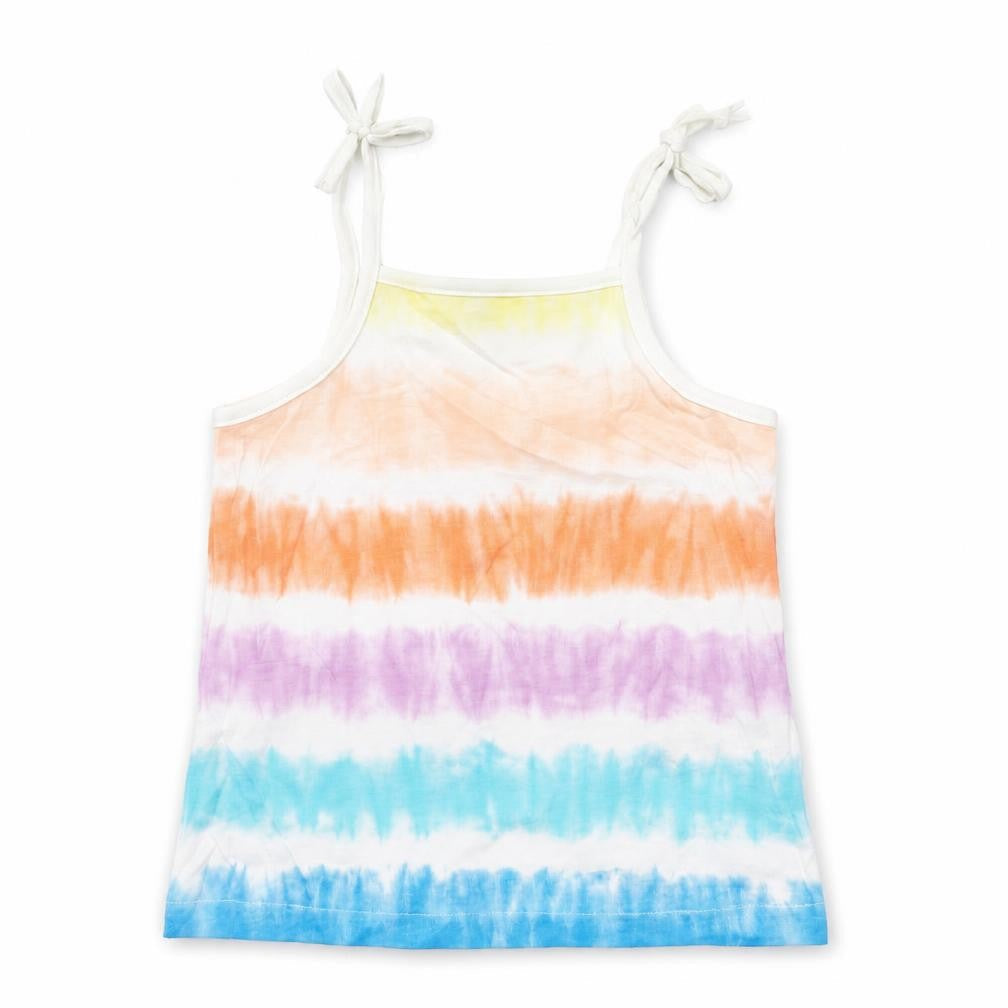 Marks & Spencer Girls Multicoloured Geometric Cotton Basic Tank Size 4-5 Years Square Neck Pullover